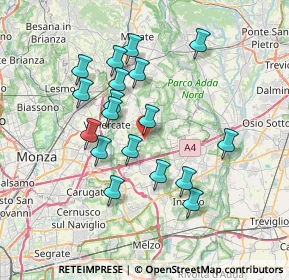 Mappa Piazza Dante, 20876 Ornago MB, Italia (6.56278)