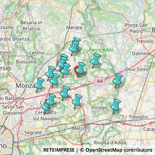 Mappa Via Fratelli Kennedy, 20876 Ornago MB, Italia (6.39625)