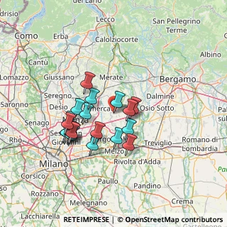 Mappa Piazza Dante, 20876 Ornago MB, Italia (12.107)