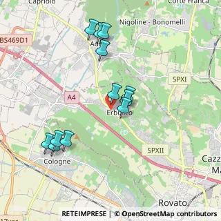 Mappa Via Mazzini, 25030 Erbusco BS, Italia (1.90667)