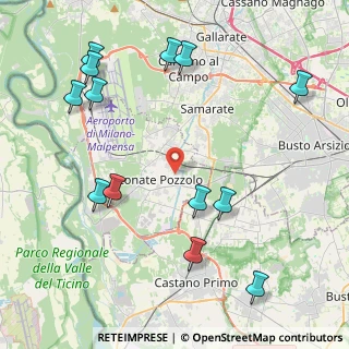 Mappa Via Papa Giovanni XXIII, 21015 Lonate Pozzolo VA, Italia (5.10615)