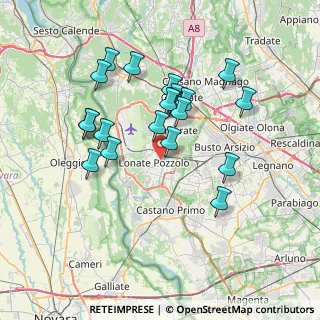 Mappa Via Papa Giovanni XXIII, 21015 Lonate Pozzolo VA, Italia (6.6545)