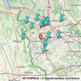 Mappa Via Papa Giovanni XXIII, 21015 Lonate Pozzolo VA, Italia (6.55286)