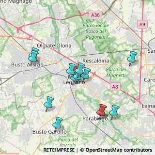 Mappa Piazza Redentore, 20025 Legnano MI, Italia (3.72615)