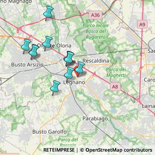 Mappa Angolo Piazza Redentore, 20025 Legnano MI, Italia (3.55182)