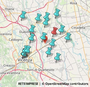 Mappa 36043 Bolzano Vicentino VI, Italia (6.76158)