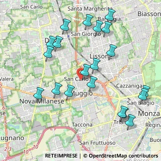 Mappa Via Padova, 20835 Muggiò MB, Italia (2.2885)