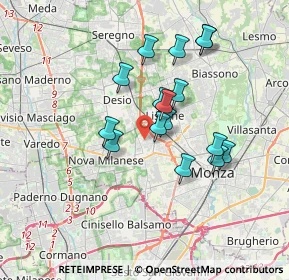Mappa Via Padova, 20835 Muggiò MB, Italia (2.97563)