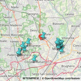 Mappa Via Padova, 20835 Muggiò MB, Italia (4.17667)