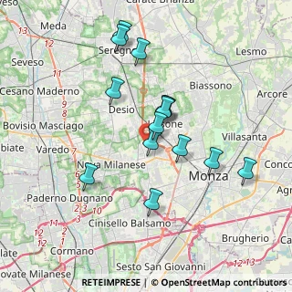 Mappa Via Padova, 20835 Muggiò MB, Italia (3.28786)