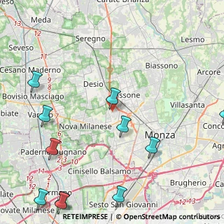 Mappa Via Padova, 20835 Muggiò MB, Italia (6.16545)