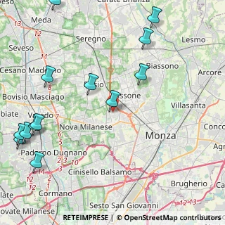 Mappa Via Padova, 20835 Muggiò MB, Italia (5.99571)