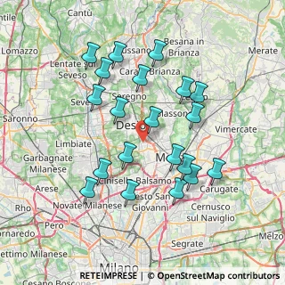 Mappa Via Padova, 20835 Muggiò MB, Italia (7.187)