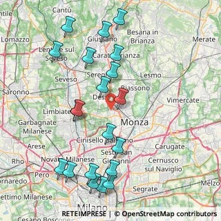 Mappa Via Padova, 20835 Muggiò MB, Italia (9.2375)