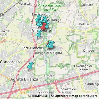 Mappa Via Villa, 20875 Burago di Molgora MB, Italia (1.70231)