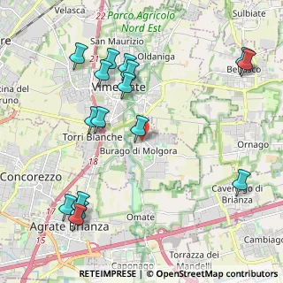 Mappa Via Villa, 20875 Burago di Molgora MB, Italia (2.45)