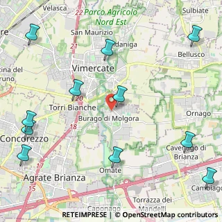 Mappa Via Villa, 20875 Burago di Molgora MB, Italia (2.99636)