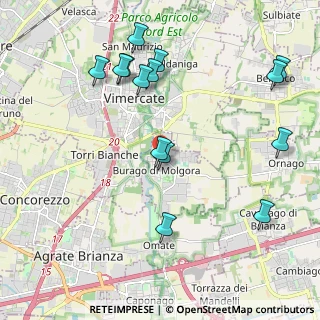 Mappa Via Villa, 20875 Burago di Molgora MB, Italia (2.30286)