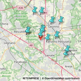 Mappa Via dell'Industria, 21040 Origgio VA, Italia (3.62923)