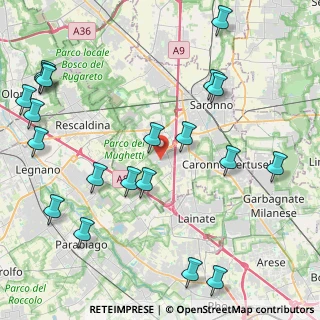Mappa Via dell'Industria, 21040 Origgio VA, Italia (5.4015)