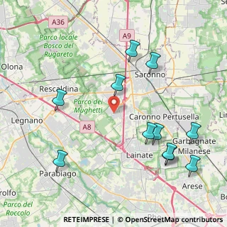 Mappa Via dell'Industria, 21040 Origgio VA, Italia (4.71364)