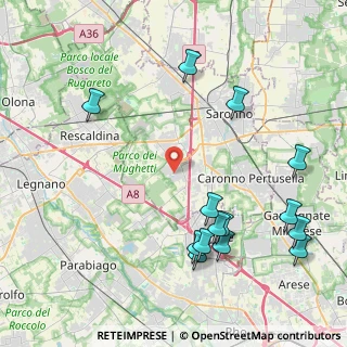 Mappa Via dell'Industria, 21040 Origgio VA, Italia (5.02)