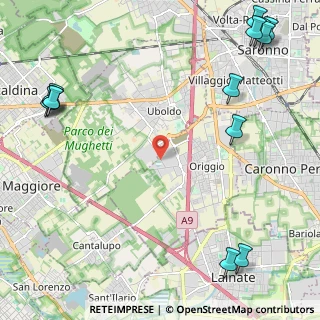 Mappa Via dell'Industria, 21040 Origgio VA, Italia (3.40538)