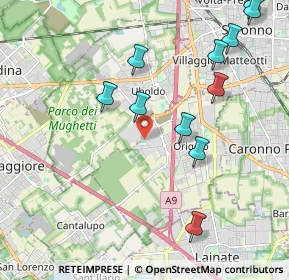 Mappa Via dell'Industria, 21040 Origgio VA, Italia (2.28909)