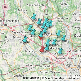 Mappa Via dell'Industria, 21040 Origgio VA, Italia (5.82105)