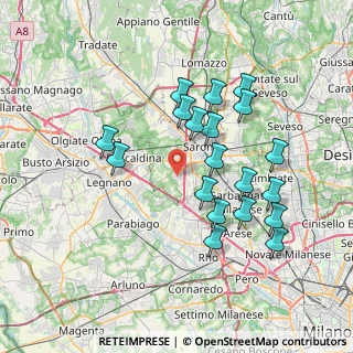Mappa Via dell'Industria, 21040 Origgio VA, Italia (7.06368)