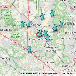 Mappa Via Dante Alighieri, 21042 Caronno Pertusella VA, Italia (3.15)