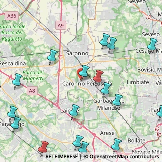 Mappa Via Dante Alighieri, 21042 Caronno Pertusella VA, Italia (5.91118)