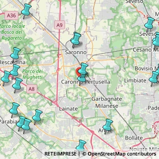 Mappa Via Dante Alighieri, 21042 Caronno Pertusella VA, Italia (6.8005)