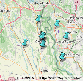 Mappa Via Vecchia Circonvallazione, 28047 Oleggio NO, Italia (4.895)