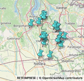 Mappa Via Vecchia Circonvallazione, 28047 Oleggio NO, Italia (10.9765)