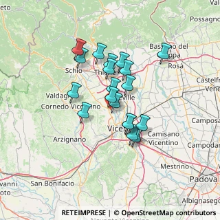 Mappa Via S. Cristoforo, 36030 Costabissara VI, Italia (10.70316)