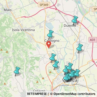 Mappa Via S. Cristoforo, 36030 Costabissara VI, Italia (5.64)