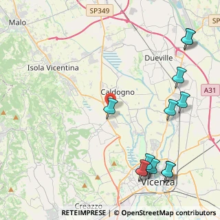 Mappa Via S. Cristoforo, 36030 Motta VI, Italia (5.76167)