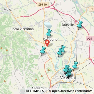 Mappa Via S. Cristoforo, 36030 Costabissara VI, Italia (4.93455)
