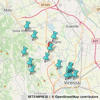 Mappa Via S. Cristoforo, 36030 Costabissara VI, Italia (4.27071)
