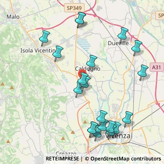 Mappa Via S. Cristoforo, 36030 Costabissara VI, Italia (4.9075)