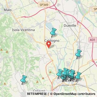 Mappa Via S. Cristoforo, 36030 Motta VI, Italia (6.14083)