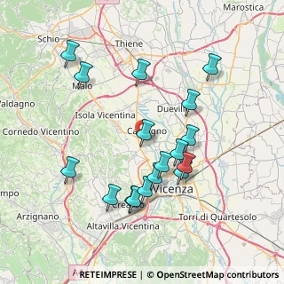 Mappa Via S. Cristoforo, 36030 Costabissara VI, Italia (7.44471)