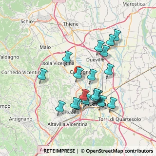 Mappa Via S. Cristoforo, 36030 Costabissara VI, Italia (6.9515)