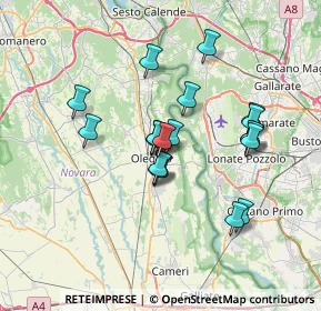 Mappa Via Carmine, 28047 Oleggio NO, Italia (5.6505)