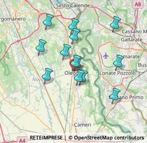 Mappa Via Valle, 28047 Oleggio NO, Italia (6.09308)