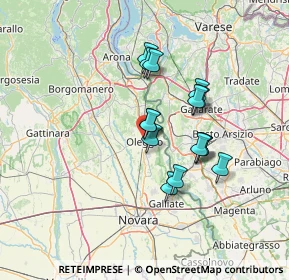 Mappa Via Valle, 28047 Oleggio NO, Italia (10.70267)