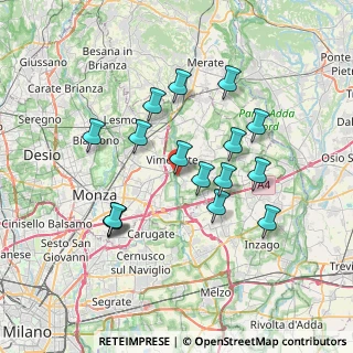 Mappa Via Fratelli Cervi, 20875 Burago di Molgora MB, Italia (6.64313)