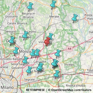 Mappa Via Fratelli Cervi, 20875 Burago di Molgora MB, Italia (9.5795)