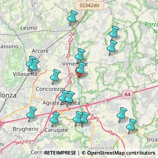 Mappa Via Fratelli Cervi, 20875 Burago di Molgora MB, Italia (4.73)
